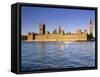 The Houses of Parliament (Palace of Westminster), Unesco World Heritage Site, London, England-John Miller-Framed Stretched Canvas