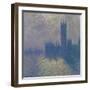 The Houses of Parliament, Stormy Sky, 1904-Claude Monet-Framed Giclee Print