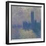 The Houses of Parliament, Stormy Sky, 1904-Claude Monet-Framed Giclee Print