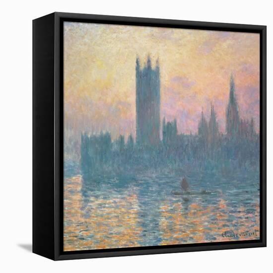 The Houses of Parliament, Sunset, 1903-Claude Monet-Framed Stretched Canvas