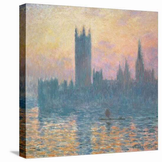 The Houses of Parliament, Sunset, 1903-Claude Monet-Stretched Canvas