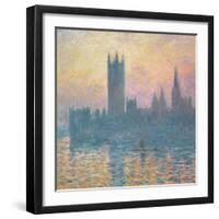 The Houses of Parliament, Sunset, 1903-Claude Monet-Framed Giclee Print