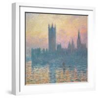 The Houses of Parliament, Sunset, 1903-Claude Monet-Framed Giclee Print