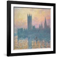 The Houses of Parliament, Sunset, 1903-Claude Monet-Framed Giclee Print
