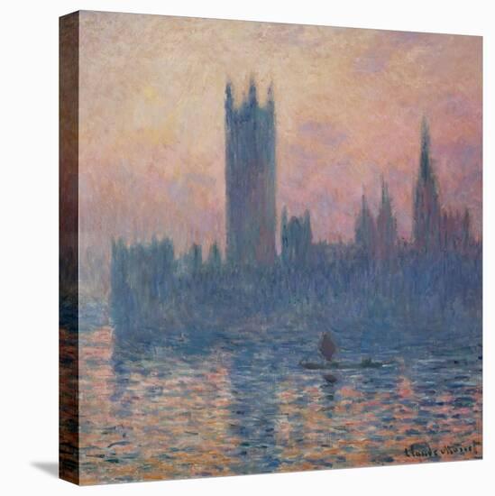 The Houses of Parliament, Sunset, 1903-Claude Monet-Stretched Canvas