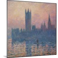 The Houses of Parliament, Sunset, 1903-Claude Monet-Mounted Giclee Print