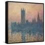 The Houses of Parliament, Sunset, 1903-Claude Monet-Framed Stretched Canvas