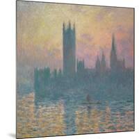 The Houses of Parliament, Sunset, 1903-Claude Monet-Mounted Art Print