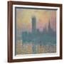 The Houses of Parliament, Sunset, 1903-Claude Monet-Framed Art Print