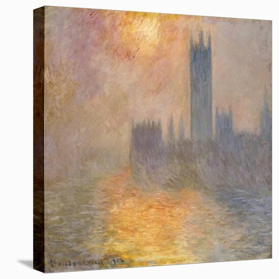 The Houses of Parliament, Sunset, 1904-Claude Monet-Stretched Canvas