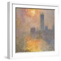 The Houses of Parliament, Sunset, 1904-Claude Monet-Framed Giclee Print