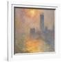 The Houses of Parliament, Sunset, 1904-Claude Monet-Framed Giclee Print