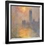 The Houses of Parliament, Sunset, 1904-Claude Monet-Framed Giclee Print