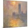 The Houses of Parliament, Sunset, 1904-Claude Monet-Mounted Giclee Print