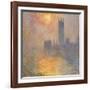 The Houses of Parliament, Sunset, 1904-Claude Monet-Framed Giclee Print