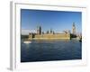 The Houses of Parliament, Unesco World Heritage Site, Across the River Thames, London, England-Roy Rainford-Framed Photographic Print