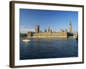 The Houses of Parliament, Unesco World Heritage Site, Across the River Thames, London, England-Roy Rainford-Framed Photographic Print