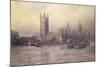The Houses of Parliament, Watercolour-Maude Parker-Mounted Giclee Print