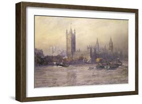 The Houses of Parliament, Watercolour-Maude Parker-Framed Giclee Print