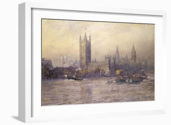 The Houses of Parliament, Watercolour-Maude Parker-Framed Giclee Print