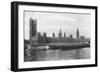 The Houses of Parliament, Westminster, London, 1933-null-Framed Giclee Print