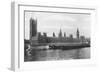 The Houses of Parliament, Westminster, London, 1933-null-Framed Giclee Print