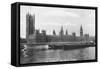 The Houses of Parliament, Westminster, London, 1933-null-Framed Stretched Canvas