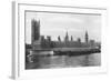 The Houses of Parliament, Westminster, London, 1933-null-Framed Giclee Print