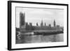 The Houses of Parliament, Westminster, London, 1933-null-Framed Giclee Print