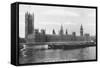The Houses of Parliament, Westminster, London, 1933-null-Framed Stretched Canvas