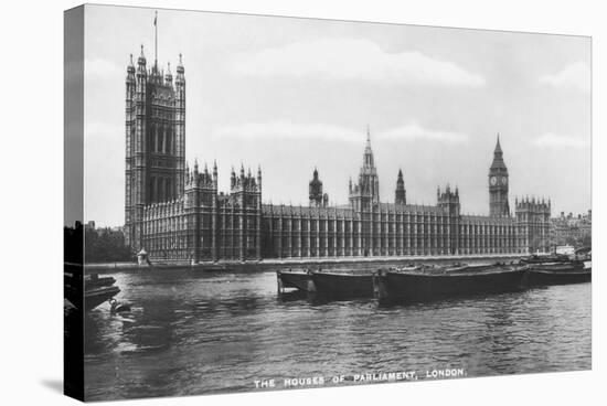 The Houses of Parliament, Westminster, London, 1933-null-Stretched Canvas