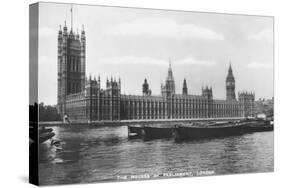 The Houses of Parliament, Westminster, London, 1933-null-Stretched Canvas