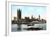 The Houses of Parliament, Westminster, London, Early 20th Century-null-Framed Giclee Print