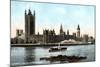 The Houses of Parliament, Westminster, London, Early 20th Century-null-Mounted Giclee Print