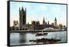 The Houses of Parliament, Westminster, London, Early 20th Century-null-Framed Stretched Canvas