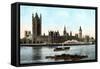 The Houses of Parliament, Westminster, London, Early 20th Century-null-Framed Stretched Canvas