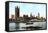 The Houses of Parliament, Westminster, London, Early 20th Century-null-Framed Stretched Canvas