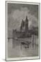 The Houses of Parliament, Westminster-Charles Auguste Loye-Mounted Giclee Print