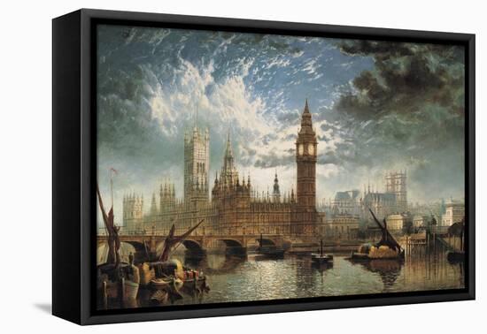 The Houses of Parliament-John Macvicar Anderson-Framed Stretched Canvas