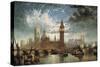 The Houses of Parliament-John Macvicar Anderson-Stretched Canvas