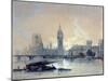 The Houses of Parliament-David Roberts-Mounted Giclee Print