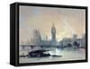 The Houses of Parliament-David Roberts-Framed Stretched Canvas