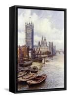 The Houses of Parliament-Alfred Robert Quinton-Framed Stretched Canvas