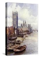 The Houses of Parliament-Alfred Robert Quinton-Stretched Canvas