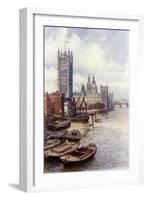 The Houses of Parliament-Alfred Robert Quinton-Framed Giclee Print