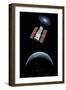The Hubble Space Telescope in Earth Orbit-null-Framed Premium Giclee Print