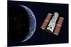 The Hubble Space Telescope in Earth Orbit-null-Stretched Canvas