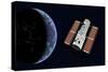 The Hubble Space Telescope in Earth Orbit-null-Stretched Canvas