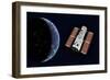 The Hubble Space Telescope in Earth Orbit-null-Framed Premium Giclee Print