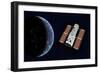 The Hubble Space Telescope in Earth Orbit-null-Framed Premium Giclee Print